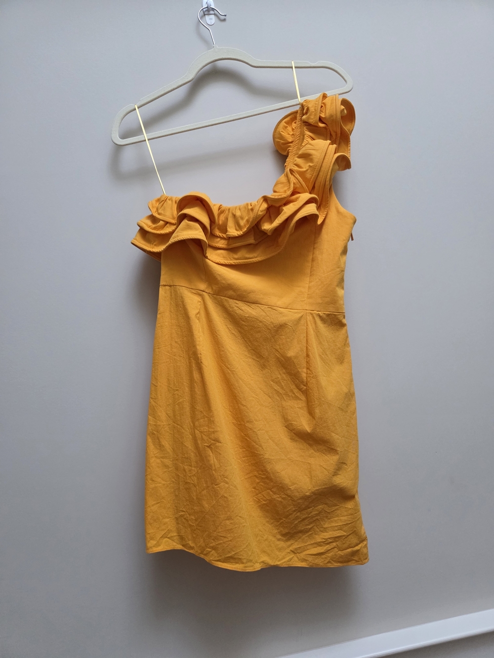 Mango Off-Shoulder Ruffle Dress